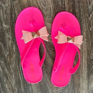 Ted Baker Neon Pink Sandals with Bow